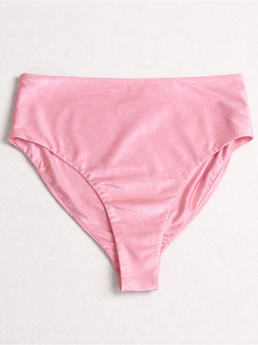 Tiger Mist Pink High Waist Bikini Bottoms Swimwear Medium Stretch Fit